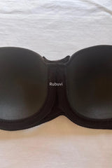 Black Women B Cup Strapless Non-Padded Non-Underwire Minimizer Strapless Bra